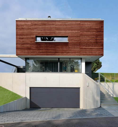 d sicke silkgrain anthrazitgrau ral 7016 motiv 500 mit inlay in holzoptik