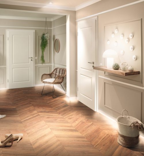 gefälzte holztür classicline carolina 1 echtlack verkehrsweiß ral 9016