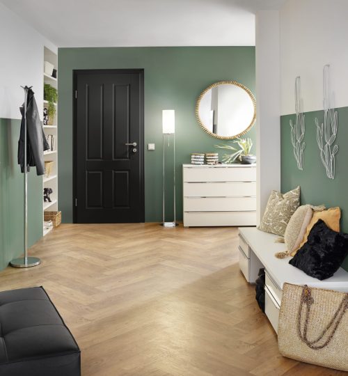 gefälzte holztür classicline kontura 4 echtlack tiefschwarz ral 9005