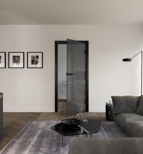 glastüren im loft design