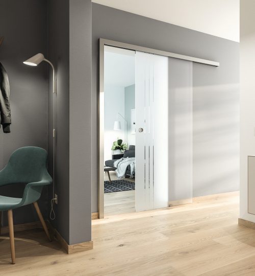 schiebetür slide compact türblatt grooveglass 85